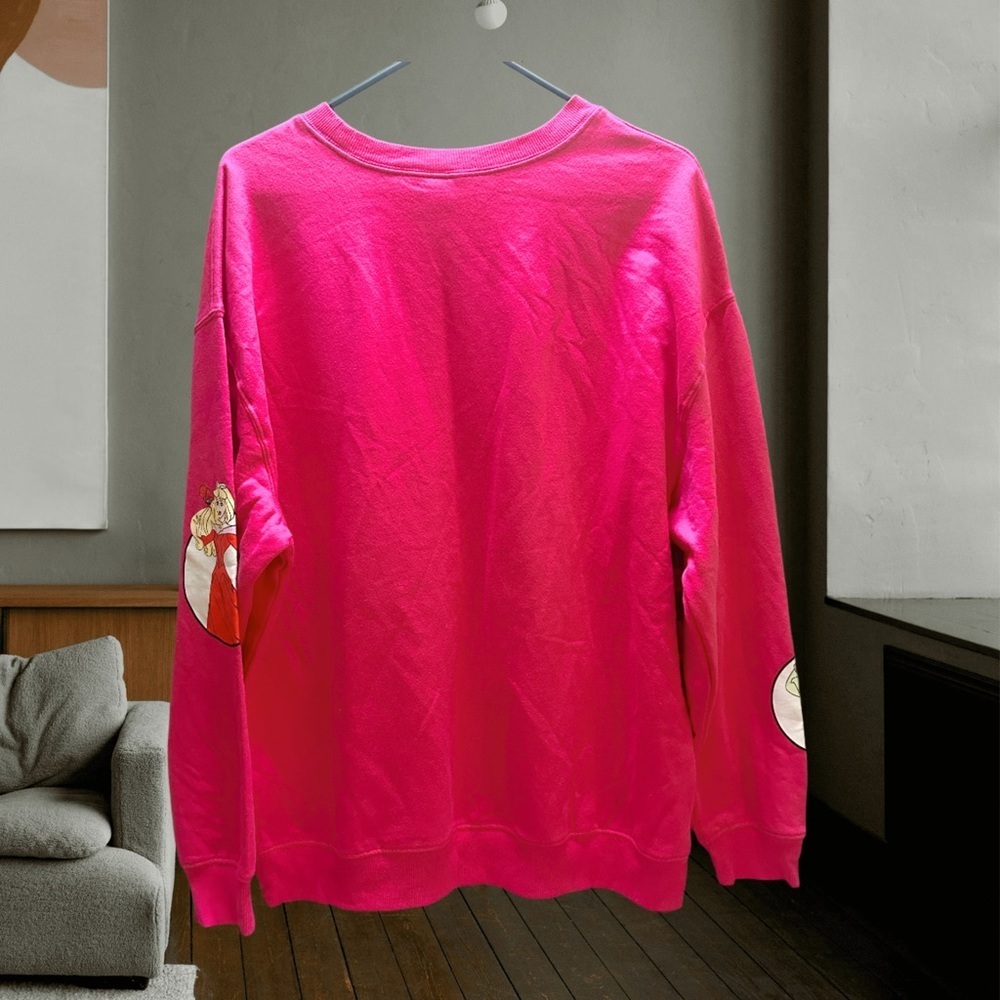 Disney Pink Happily Ever After Crew Neck Sweater XL - Picture 3 of 10